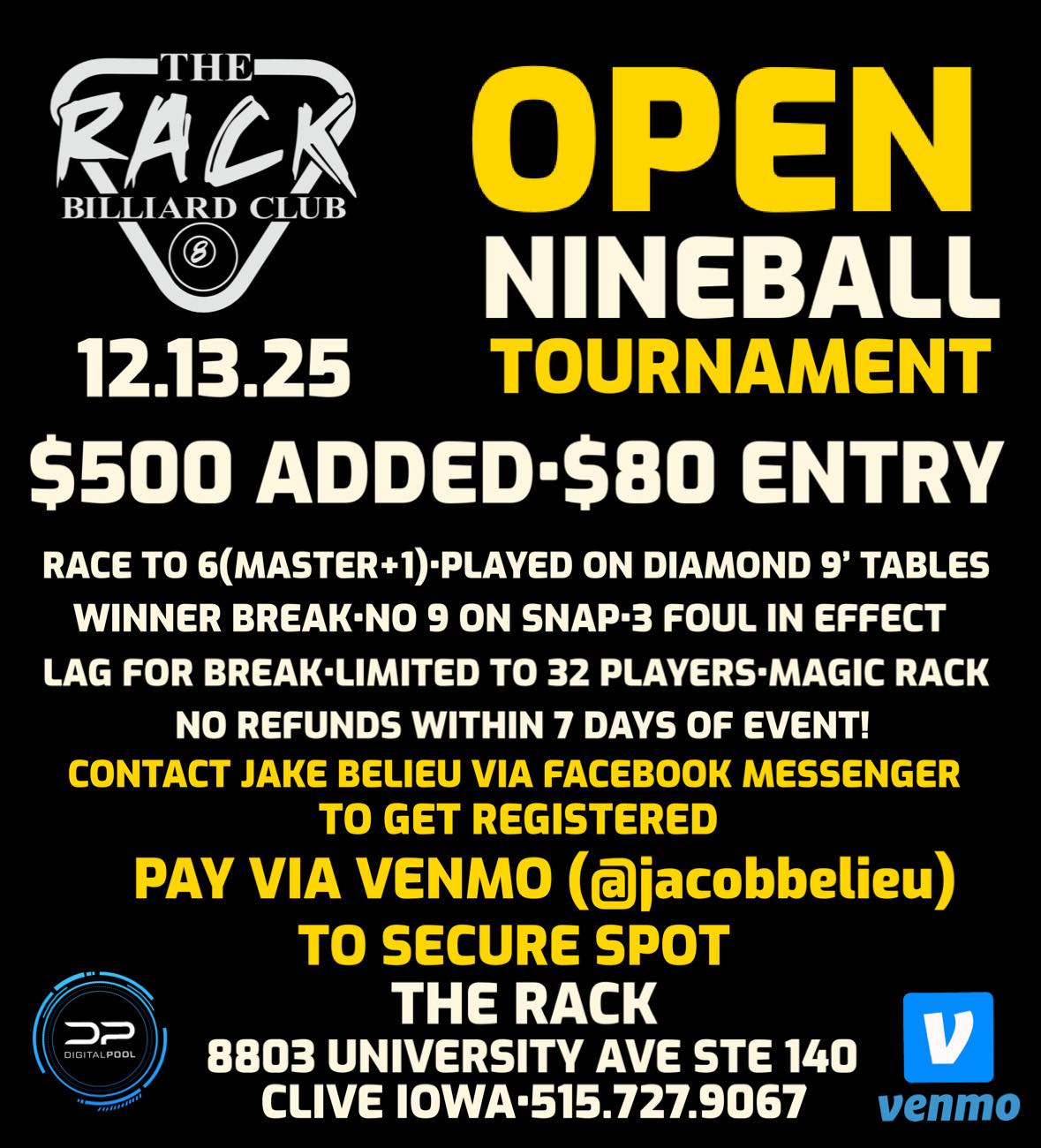 Tournament flyer / rules image